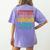 Teacher Voice Teacherlife Primary School Teacher Women's Comfort Colors T-Shirt Back Print Violet