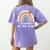 Teacher Of The Year Best Teacher Ever Men Women Women's Comfort Colors T-Shirt Back Print Violet