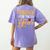 Teacher Of The Year Men Women Teachers Women's Comfort Colors T-Shirt Back Print Violet