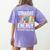 Teacher's Assistant Straight Outta Energy Teaching Tie Dye For Men Women Women's Comfort Colors T-Shirt Back Print Violet