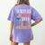 Teachers Are Just Superheroes In Disguise Back To School Women's Comfort Colors T-Shirt Back Print Violet