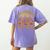 All Teachers Love Brains School Halloween Costume Women's Comfort Colors T-Shirt Back Print Violet