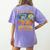 All Teachers Love Brains Shirt Teacher Halloween Tee Women's Comfort Colors T-Shirt Back Print Violet