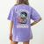 Teachers Love Brains Tee-Shirt Men Women Halloween Teacher Women's Comfort Colors T-Shirt Back Print Violet