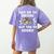 Teachers Red Ribbon Week Say No To Drugs Say Yes To Books Women's Comfort Colors T-Shirt Back Print Violet