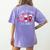 Teachers Valentine Day I Love My Class A Latte Coffee Women Women's Comfort Colors T-Shirt Back Print Violet