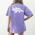 Teachersaurus Like A Normal Teacher Awesome Dinosaur Teacher Men Women Girls Kids Women's Comfort Colors T-Shirt Back Print Violet