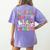 Teaching Future Leaders Groovy Teacher Back To School Women's Comfort Colors T-Shirt Back Print Violet Teaching Future Leaders Groovy Teacher Back To School Women's Comfort Colors T-Shirt Back Print Violet