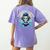 Teaching Heart Anime Soul Teacher Otaku Manga Women's Comfort Colors T-Shirt Back Print Violet