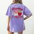 Teaching Is My Jam Cute Strawberry For Women Teachers Women's Comfort Colors T-Shirt Back Print Violet