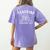 Teaching Tiny Disciples Christian Bible Verse Teacher Women's Comfort Colors T-Shirt Back Print Violet
