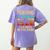 Teaching Is a Walk In Park Dinosaur Teacher Women's Comfort Colors T-Shirt Back Print Violet Teaching Is a Walk In Park Dinosaur Teacher Women's Comfort Colors T-Shirt Back Print Violet