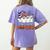 Team 5th Grade Boo Crew Halloween Teacher Student Costume Women's Comfort Colors T-Shirt Back Print Violet