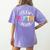 Team Fifth Grade Teacher Back To School 5th Grade Squad Kids Women's Comfort Colors T-Shirt Back Print Violet