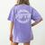 Team Fifth Grade Teacher Student Squad Team 5th Grade School Women's Comfort Colors T-Shirt Back Print Violet