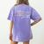 Team First Grade Back To School 1st Grade Teacher Kids Cute Women's Comfort Colors T-Shirt Back Print Violet
