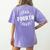 Team Fourth Grade Teacher Student Back To School 4th Grade Women's Comfort Colors T-Shirt Back Print Violet Team Fourth Grade Teacher Student Back To School 4th Grade Women's Comfort Colors T-Shirt Back Print Violet
