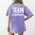 Team Homeschool Homeschooler Homeschooling Teacher Mom Kids Women's Comfort Colors T-Shirt Back Print Violet Team Homeschool Homeschooler Homeschooling Teacher Mom Kids Women's Comfort Colors T-Shirt Back Print Violet