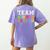 Team Kindergarten Shirt Boy Girl Teacher Graduation Women's Comfort Colors T-Shirt Back Print Violet