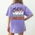 Team Preschool Boo Crew Halloween Teacher Student Costume Women's Comfort Colors T-Shirt Back Print Violet