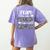 Team School Nurse Camo Teacher Student Back To School For Men Women Women's Comfort Colors T-Shirt Back Print Violet