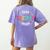 Team Second Grade Teacher Back To School 2nd Grade Squad Women's Comfort Colors T-Shirt Back Print Violet