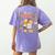 Team TK Crew Preppy Coquette Bow Pumpkin Fall TK Teacher Women's Comfort Colors T-Shirt Back Print Violet Team TK Crew Preppy Coquette Bow Pumpkin Fall TK Teacher Women's Comfort Colors T-Shirt Back Print Violet