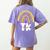 Team TK Transitional Kindergaten TK Crew Squad Teacher Kids Women's Comfort Colors T-Shirt Back Print Violet