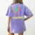 Thank You Teacher Appreciation Graduation Men Women Girls Kids Women's Comfort Colors T-Shirt Back Print Violet