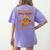 Thanksgiving Grammar Thankful English Teacher Fall Turkey Women's Comfort Colors T-Shirt Back Print Violet