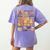 Thanksgiving One Thankful Art Teacher Fall Groovy Men Women Women's Comfort Colors T-Shirt Back Print Violet Thanksgiving One Thankful Art Teacher Fall Groovy Men Women Women's Comfort Colors T-Shirt Back Print Violet
