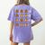 Thanksgiving Order Of Operations Thanksgiving Math Teacher Women's Comfort Colors T-Shirt Back Print Violet