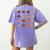 Thanksgiving Order Of Operations Turkey Quiz Math Teacher Women's Comfort Colors T-Shirt Back Print Violet