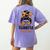 Thanksgiving Shirt Teacher Women Messy Bun Thankful Teacher Women's Comfort Colors T-Shirt Back Print Violet Thanksgiving Shirt Teacher Women Messy Bun Thankful Teacher Women's Comfort Colors T-Shirt Back Print Violet