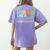 Think Like A Proton Stay Positive Science Teacher Women's Comfort Colors T-Shirt Back Print Violet Think Like A Proton Stay Positive Science Teacher Women's Comfort Colors T-Shirt Back Print Violet