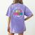 Third Grade Crew First Day Of School 3rd Grade Teacher Women's Comfort Colors T-Shirt Back Print Violet