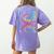 Tie Dye 2nd Grade Typography Team Second Grade Teacher Women's Comfort Colors T-Shirt Back Print Violet Tie Dye 2nd Grade Typography Team Second Grade Teacher Women's Comfort Colors T-Shirt Back Print Violet
