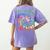 Tie Dye Teaching Social Studies Is My Jam Sunglasses Teacher Women's Comfort Colors T-Shirt Back Print Violet Tie Dye Teaching Social Studies Is My Jam Sunglasses Teacher Women's Comfort Colors T-Shirt Back Print Violet