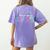Tiny Humans Are My Favorite Daycare Provider Teacher Daycare Women's Comfort Colors T-Shirt Back Print Violet