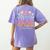 Tiny People Help Do Big Things Nursery Teacher Women's Comfort Colors T-Shirt Back Print Violet