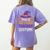 This Is My Tired Teacher Costume Halloween Premium Tri-Blend Women's Comfort Colors T-Shirt Back Print Violet