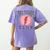 Tired Teachers Club Study Lover School Apparel Women's Comfort Colors T-Shirt Back Print Violet