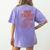Tired Teachers Club Women's Comfort Colors T-Shirt Back Print Violet Tired Teachers Club Women's Comfort Colors T-Shirt Back Print Violet
