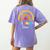 TK And Kinder Crew TK Teacher Transitional Kindergarten PreK Women's Comfort Colors T-Shirt Back Print Violet