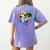 TK Teacher Transitional Kindergarten Heart Back To School Women's Comfort Colors T-Shirt Back Print Violet