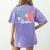TK Team Back To School Teachers Students Team TK Women's Comfort Colors T-Shirt Back Print Violet