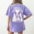 Today Is A Boston Terrier Day Cute Dog Lover Cartoon Women's Comfort Colors T-Shirt Back Print Violet