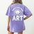 Today’s Good Mood Is Sponsored By Art Teacher Sun Tee Women's Comfort Colors T-Shirt Back Print Violet