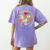 Toddler Squad Pre-K Teacher Pre School Back To School Women's Comfort Colors T-Shirt Back Print Violet