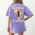 History Education Is Freedom African Map Black Teacher Women's Comfort Colors T-Shirt Back Print Violet